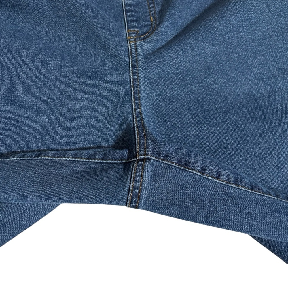 Woman Within Flex Fit Elastic Waist Denim Capri Jeans 20W Pull-on Stretch Casual - Picture 10 of 16